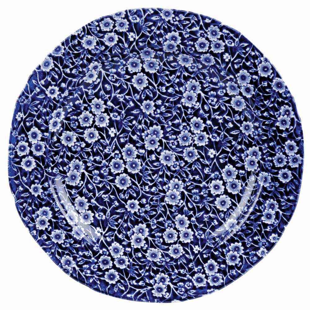 Burleigh Blue Calico Plate 21.5cm